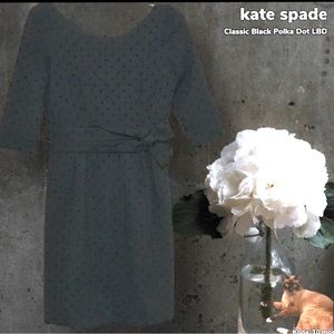 kate spade | Dark Academia | Classic | Polka Dot | Little Black Dress with Bow